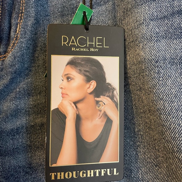 RACHEL Rachel Roy Distressed Blue Jean Shorts 12/31 - Picture 2 of 5